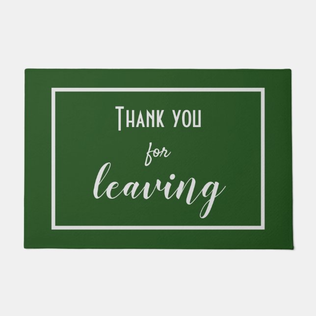 Felpudo Gracioso "Gracias por salir" Introvertido Antisoci (Anverso)