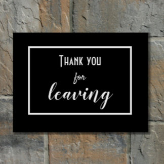 Felpudo Gracioso "Gracias por salir" Introvertido Antisoci