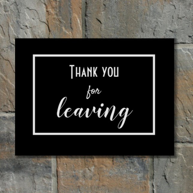 Felpudo Gracioso "Gracias por salir" Introvertido Antisoci (A funny doormat for introverts and the antisocial!)