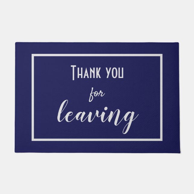 Felpudo Gracioso "Gracias por salir" Introvertido Antisoci (Anverso)