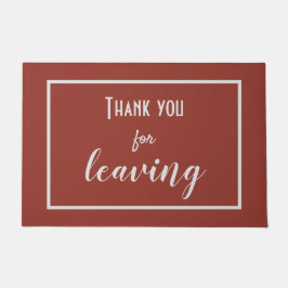 Felpudo Gracioso "Gracias por salir" Introvertido Antisoci