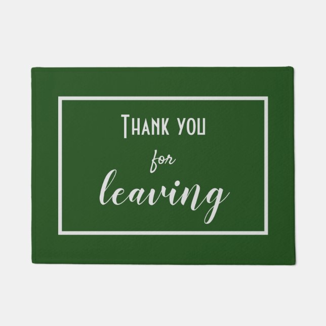 Felpudo Gracioso "Gracias por salir" Introvertido Antisoci (Anverso)