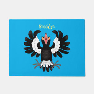 Felpudo Gracioso ilustracion de personalizado magpie austr