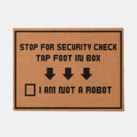 Gracioso No Un Robot Geek Humor Rústico Minimalist