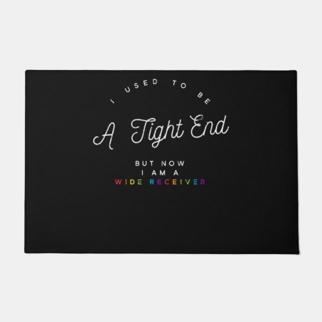 Felpudo Gracioso orgullo gay LGBT receptor de fútbol Quart (Anverso)