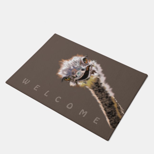 Felpudo Gracioso Ostrich Doormat (Angular)