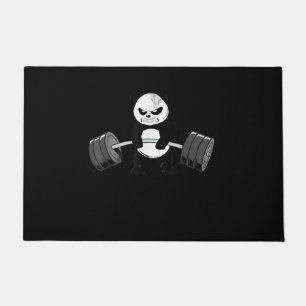 Felpudo Gracioso Panda Workout Kitten Gym Deadlift Power