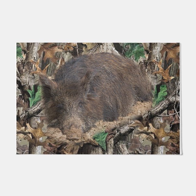 Felpudo Gracioso perro de cerdo, animal (Anverso)