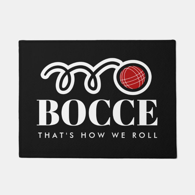 Felpudo Gracioso personalizado bocball doormat para jugado (Anverso)