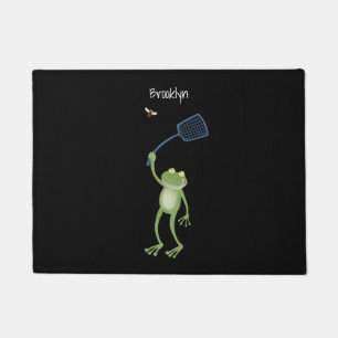 Felpudo Gracioso personalizado de la mosca de la sartén ve