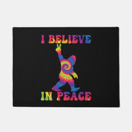 Felpudo Gracioso pie de playa que creo en la paz