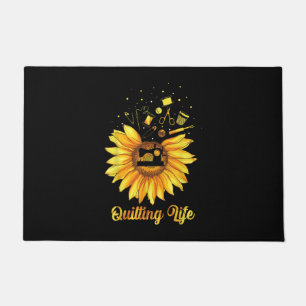 Felpudo Gracioso Quilling Life Love Sun Flor Quilters Rega