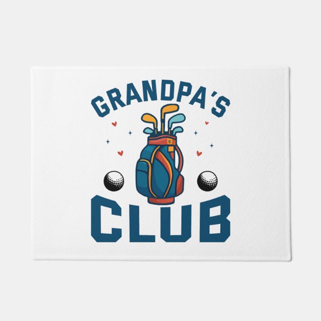 Felpudo Gracioso regalo del club de golf del abuelo (Anverso)