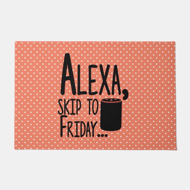 Felpudo Gracioso Salto a la Puerta del Viernes (Anverso)