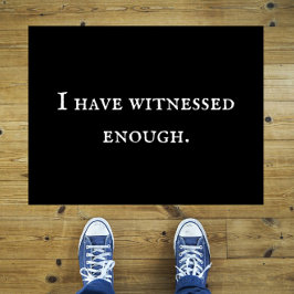 Felpudo Gracioso y sarcástico "Testigo Suficiente" Introve