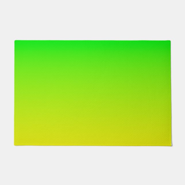 Felpudo Gradiente de neón verde y amarillo (Anverso)
