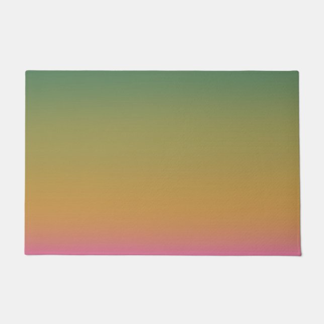 Felpudo Gradiente rosa amarillo verde (Anverso)