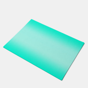 Felpudo Gradiente verde moderno Patrón de naturaleza acuar