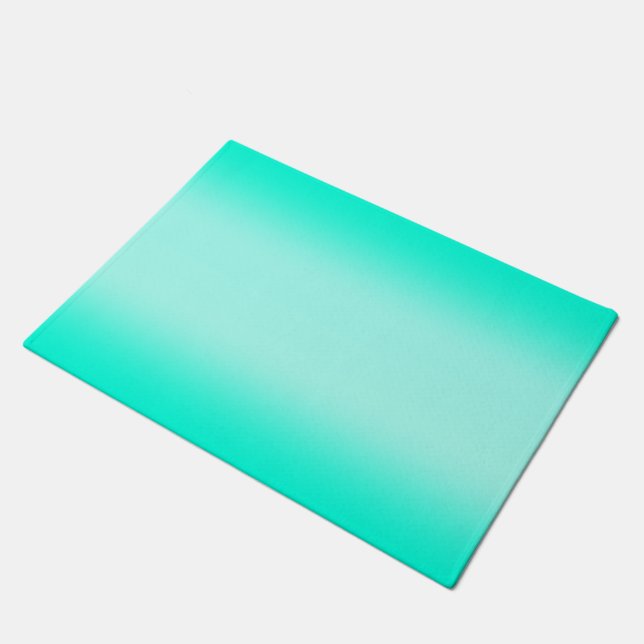 Felpudo Gradiente verde moderno Patrón de naturaleza acuar (Angular)