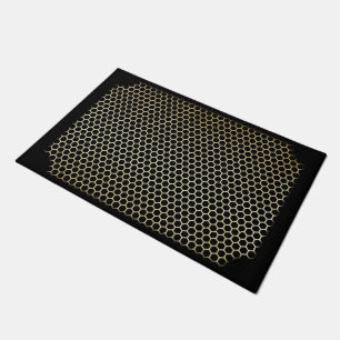 Felpudo Grado de efecto de Relieve metalizado dorado de Gr