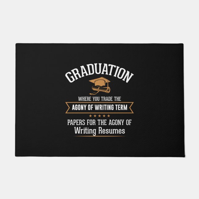 Felpudo Graduation Where You Trade (Anverso)