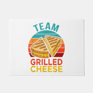 Felpudo Gráfica de sándwich divertida de queso a la parril