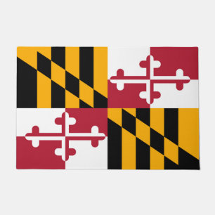 Felpudo Gráfico de bandera del estado dinámico de Maryland