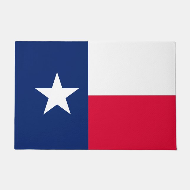 Felpudo Gráfico dinámico de la bandera del estado de Texas (Anverso)