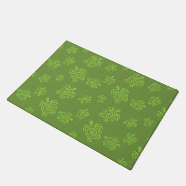 Felpudo Gráfico verde de tortuga (Angular)