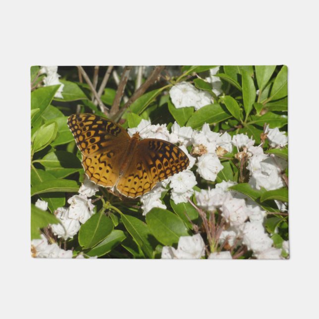 Felpudo Gran Fritillary Manchada en Laurel de Montaña (Anverso)
