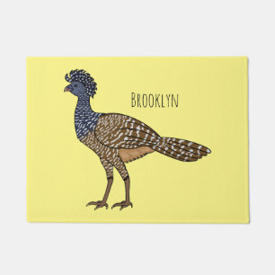 Felpudo Gran ilustracion de personalizado de aves de curac