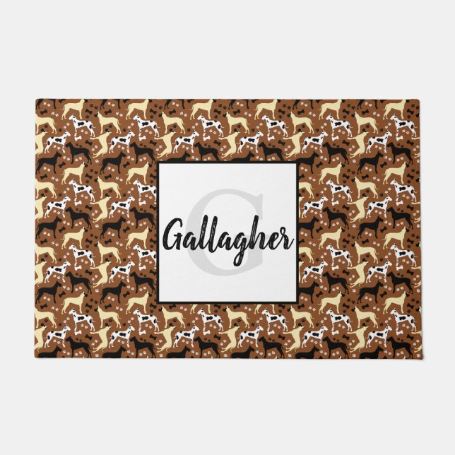 Felpudo Gran Monograma de daneses Doormat (Anverso)