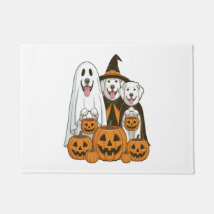 Felpudo Gran Perro Pirineo Bruja Fantasma Halloween Combin
