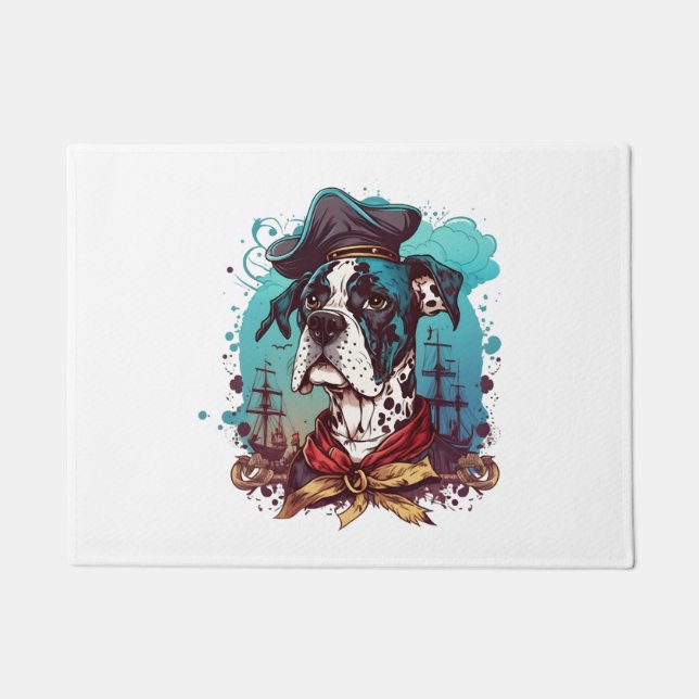Felpudo Gran Pirata de Perro de Danés (Anverso)