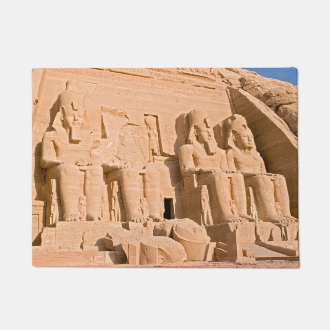Felpudo Gran templo de Abu Simbel - Ramses II - Egipto (Anverso)