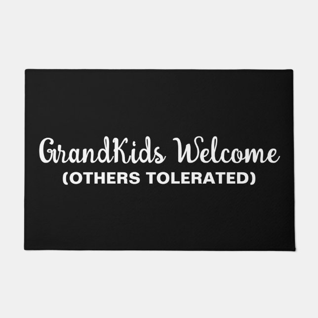 Felpudo GrandKids Welcome Others Tolerated (Anverso)