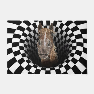 Felpudo Granja de animales Doormat de Caballo, estera de b