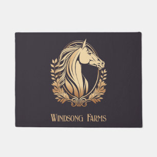 Felpudo Granja de Caballos de Lujo Personalizada