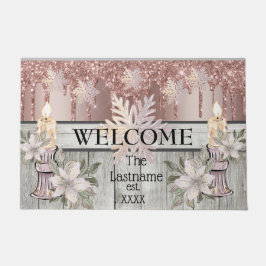 Felpudo Granja rural Winter Wonderland