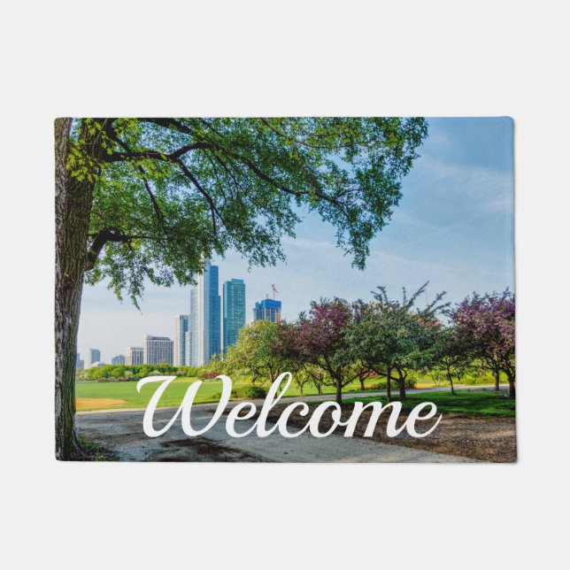 Felpudo Grant Park Morning Walk Welcome Doormat (Anverso)