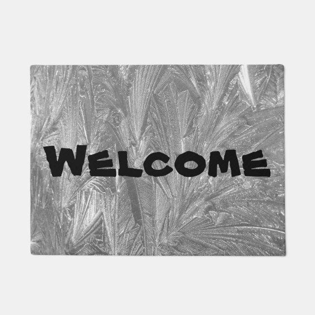 Felpudo Grapa de puertas de "bienvenida" con diseño de esc (Anverso)