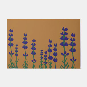 Felpudo Grapa morada de flores de lavanda inglesa, lavanda
