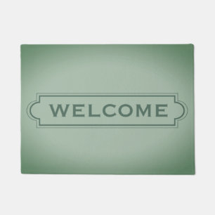 Felpudo Grapa verde de la puerta de bienvenida