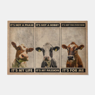 Felpudo Grasa de bienvenida para vacas, Doormat para anima