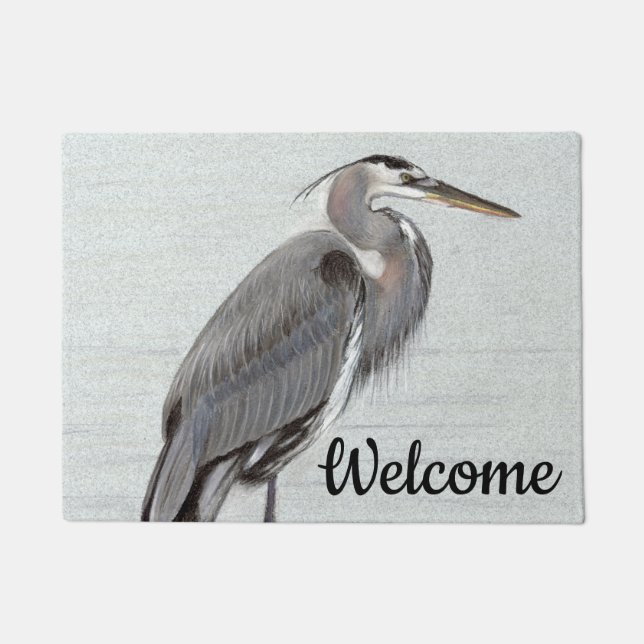 Felpudo Great Blue Heron (Anverso)