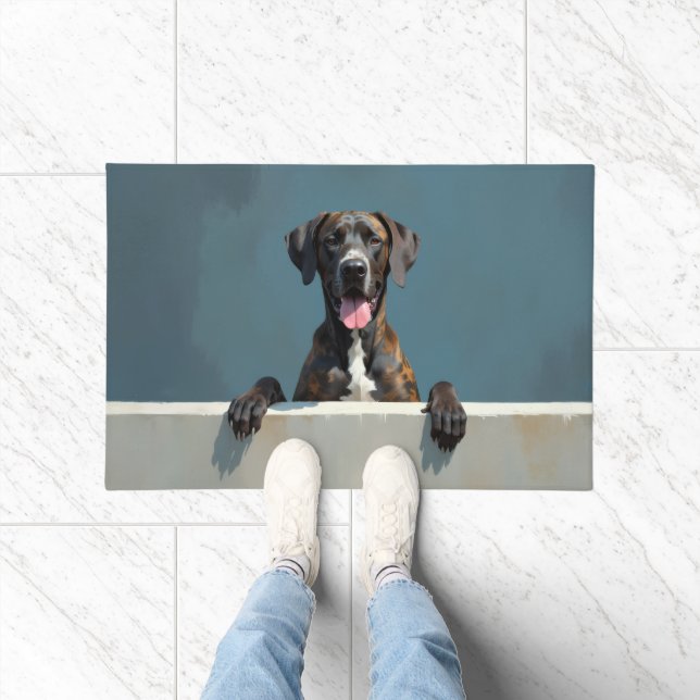 Felpudo Great Dane Dog Doormat Art (Interior)