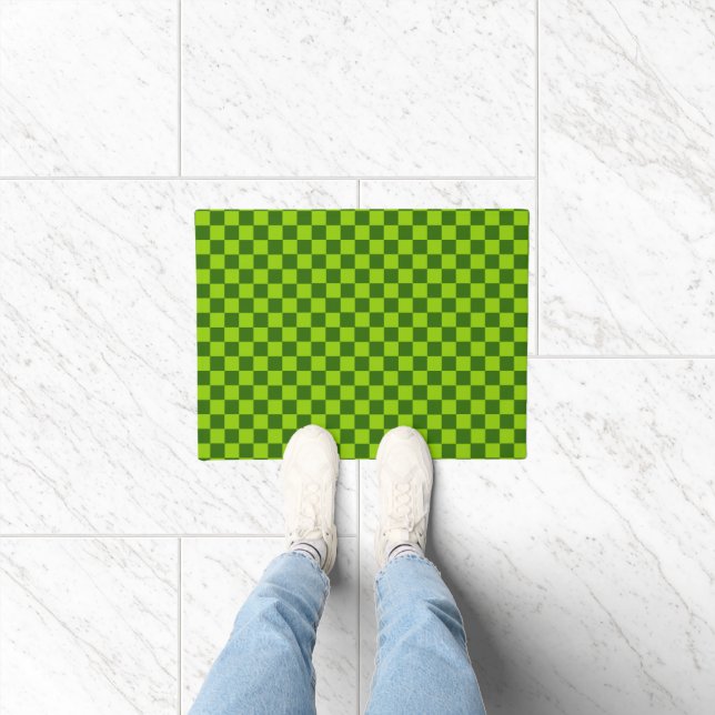 Felpudo Green Combination Classic Checkerboard de STaylor (Interior)