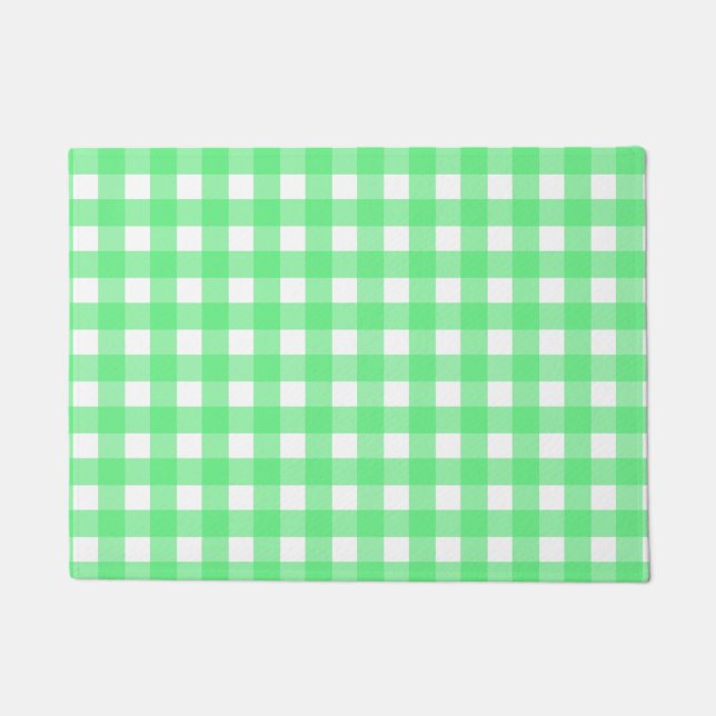Felpudo Green gingham (Anverso)