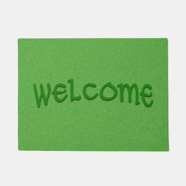 Felpudo Green Glimmer Welcome Mat (Anverso)