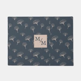 Felpudo Gris azul de hierro forjado Gingko